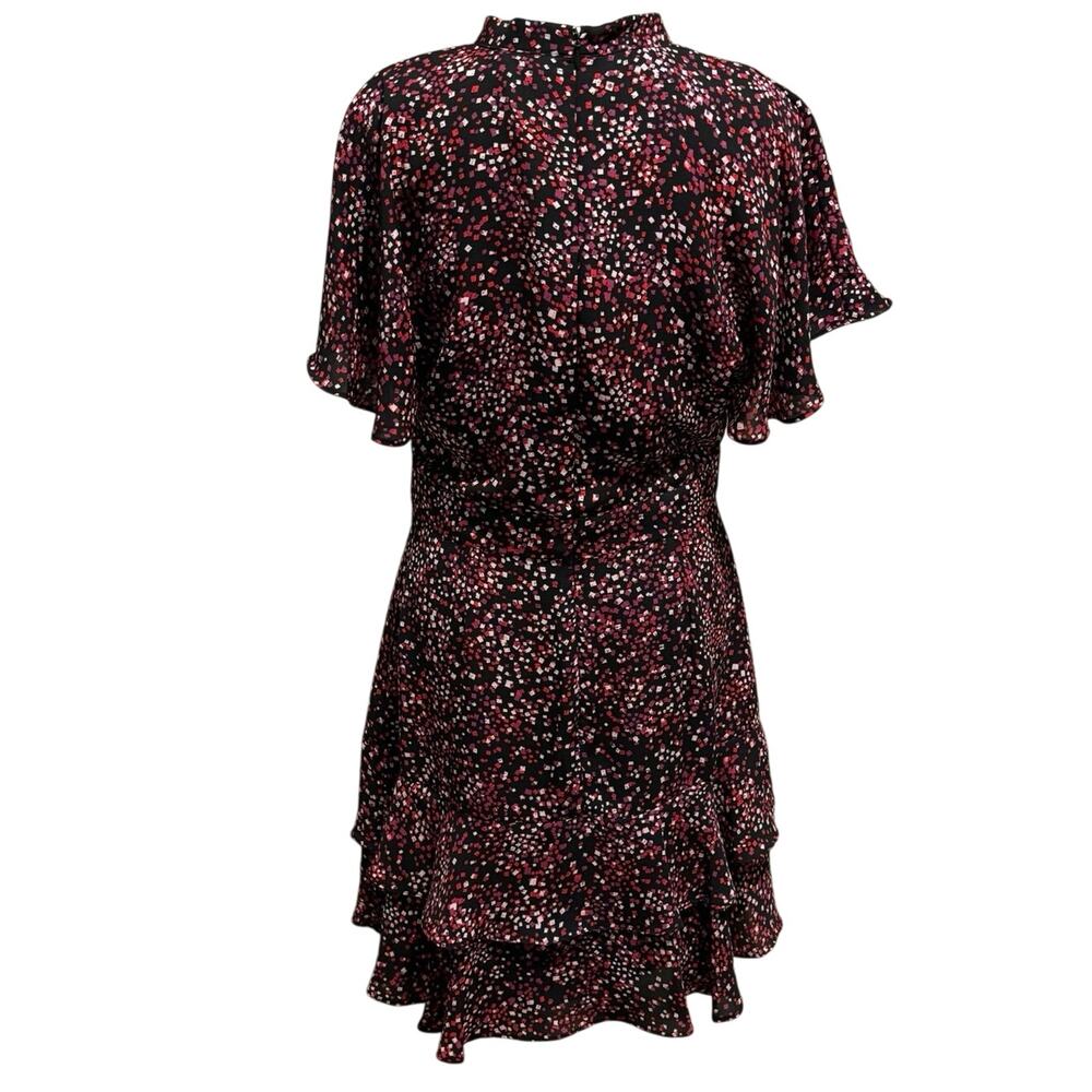 Parker Size M Ruffled Mini Dress Scatter Confetti Print - Picture 3 of 8